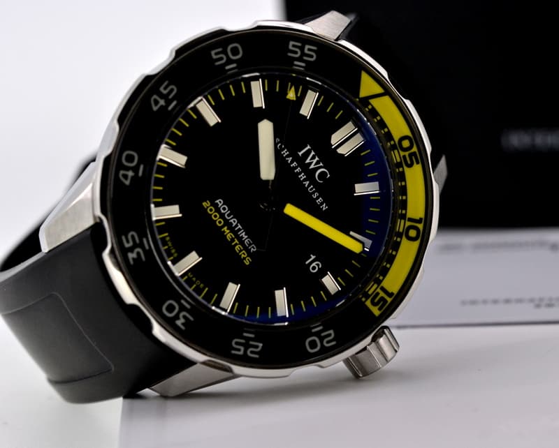 IWC Aquatimer 2000 Black Dial SS / Rubber