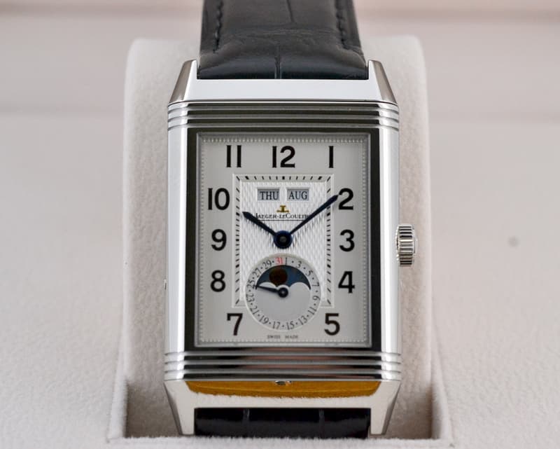 Jaeger LeCoultre Reverso Grande Calendar SS Silver Dial 