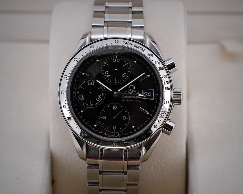 Omega Speedmaster Chronograph Black Dial SS