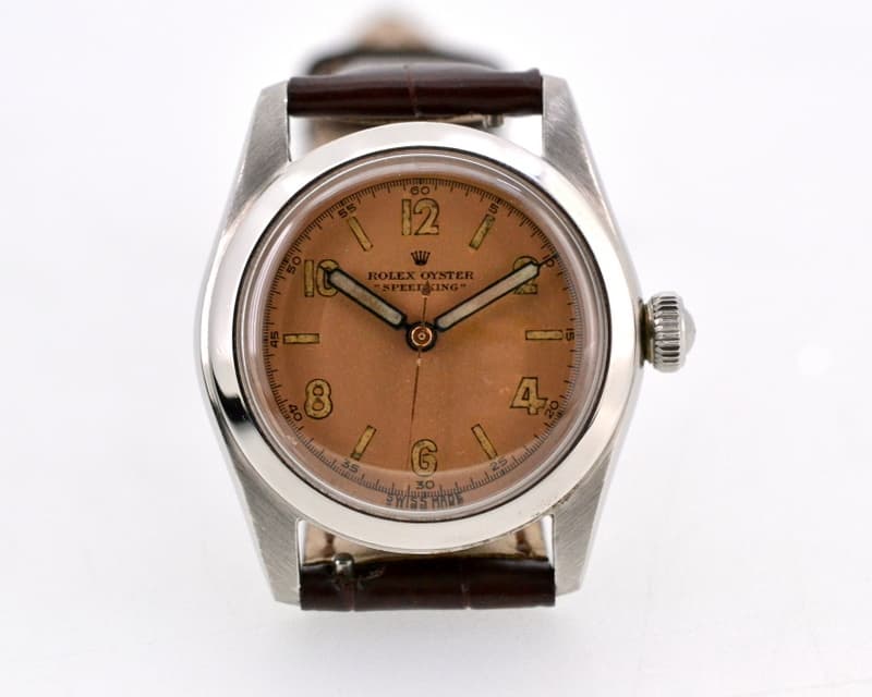 Rolex Speedking 4220 SS Rose Dial