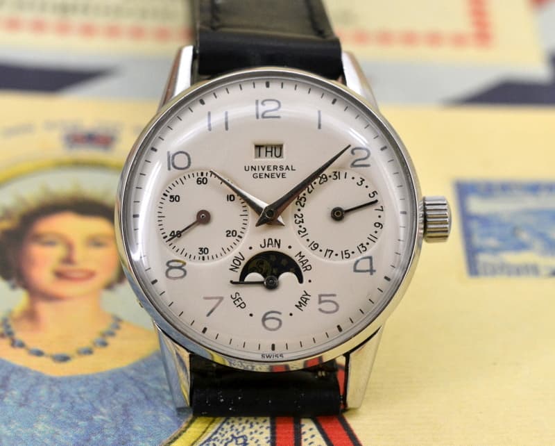 Universal Geneve Triple Date Calendar SS
