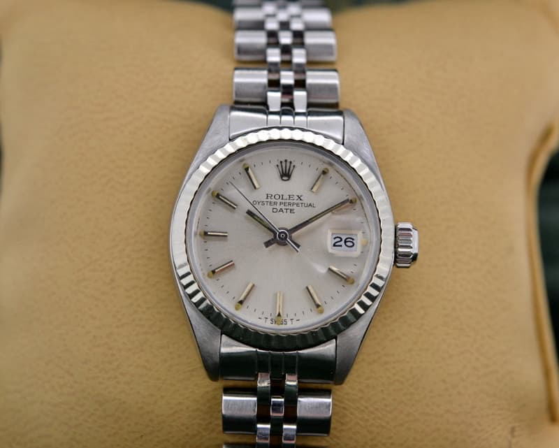 Rolex Lady Oyster Date Silver Dial SS / SS