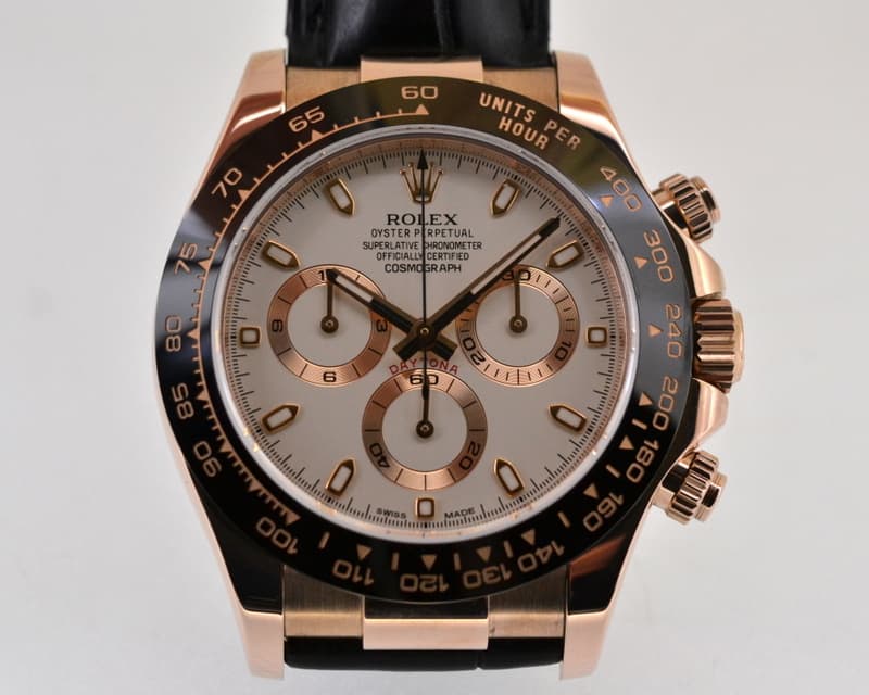Rolex Cosmograph Daytona 18K Rose Gold / Ivory Dial 