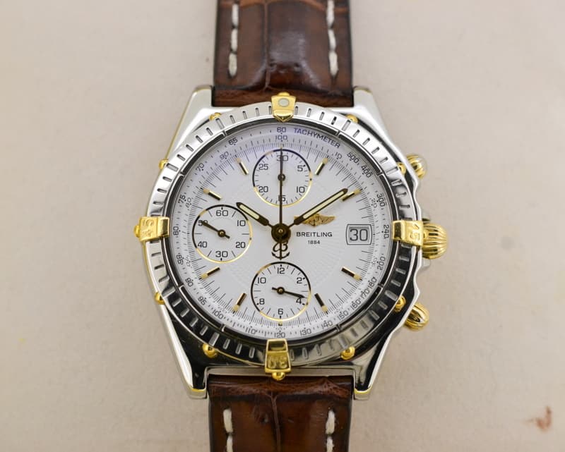 Breitling Chronomat White Dial SS / 18K