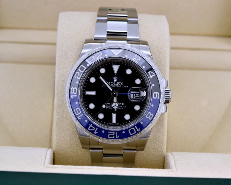 Rolex GMT Master II Ceramic Black & Blue SS UNWORN