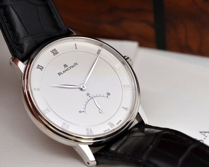 Blancpain Villeret Retrograde Seconds 18K White Gold 