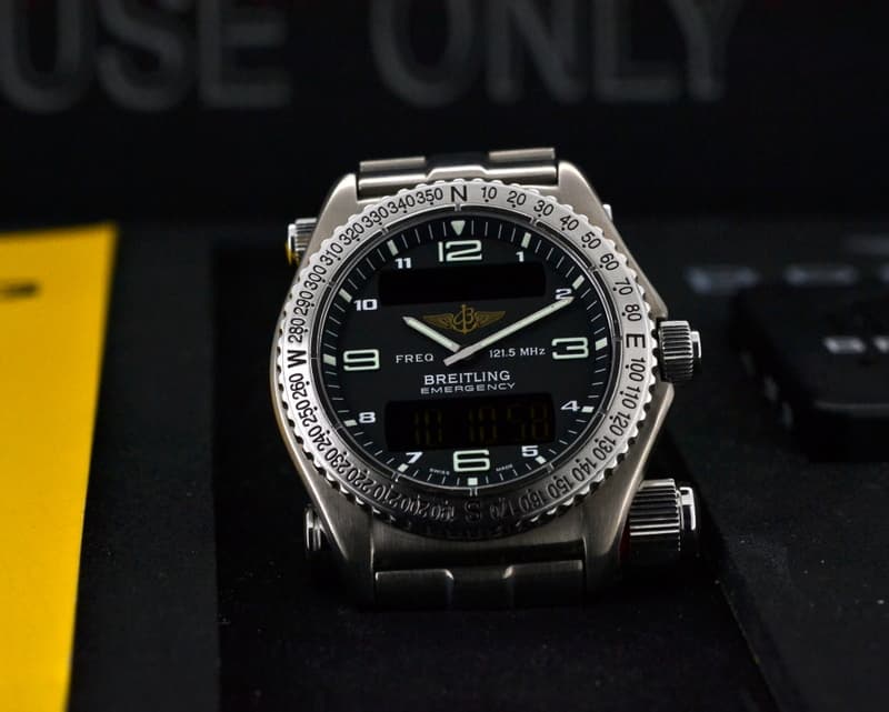 Breitling Emergency Black Dial Titanium