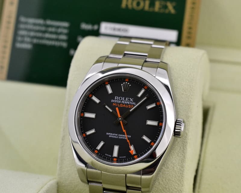 Rolex Milgauss SS Black Dial
