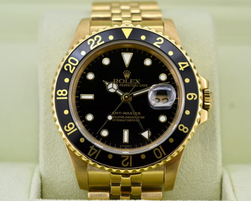 Rolex GMT Master 18K Yellow Gold / Bracelet