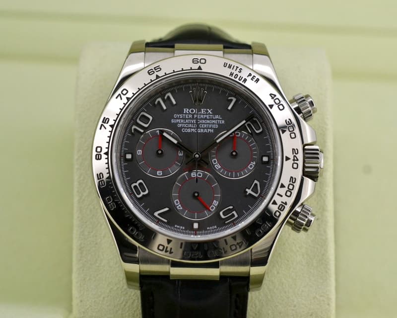 Rolex Daytona 18K White Gold / Grey Dial 