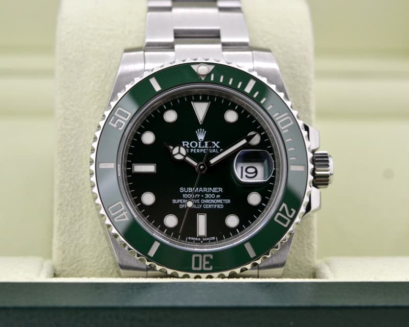 Rolex Submariner Green Ceramic Bezel Green Dial 

