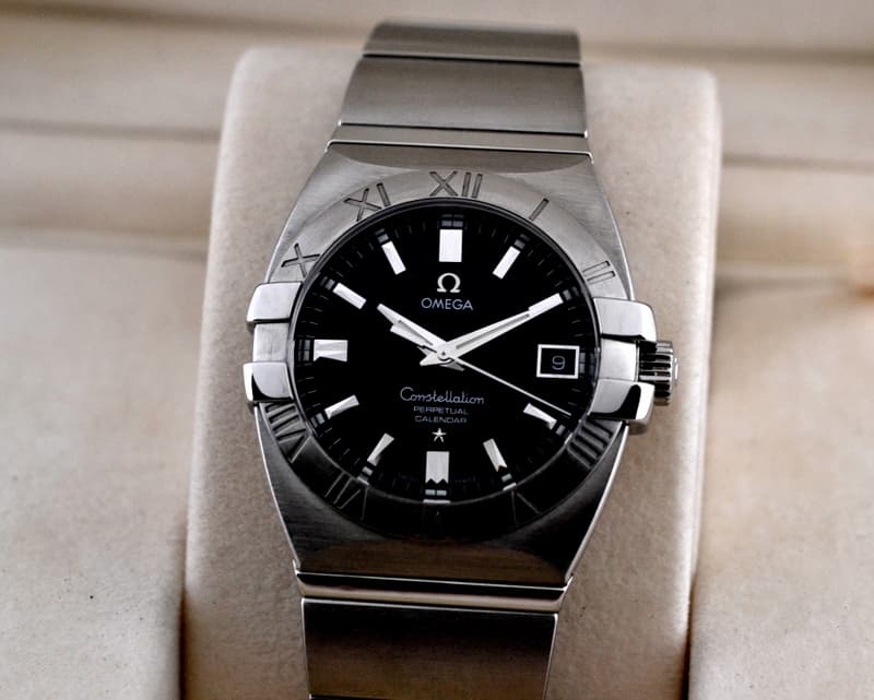 Omega Double Eagle Quartz Black Dial SS