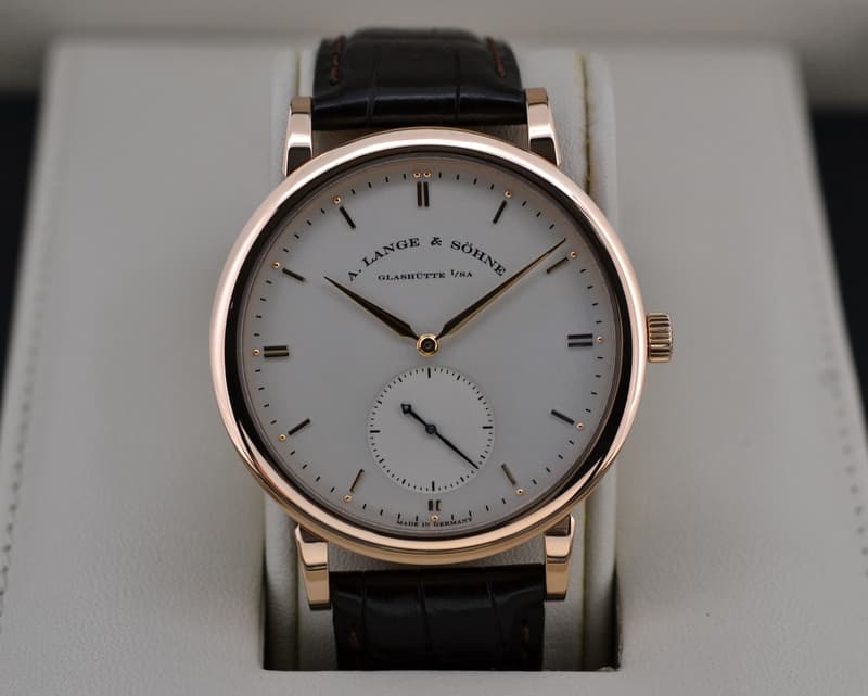 A. Lange and Sohne Grosse Saxonia 18K Rose Gold 40MM
