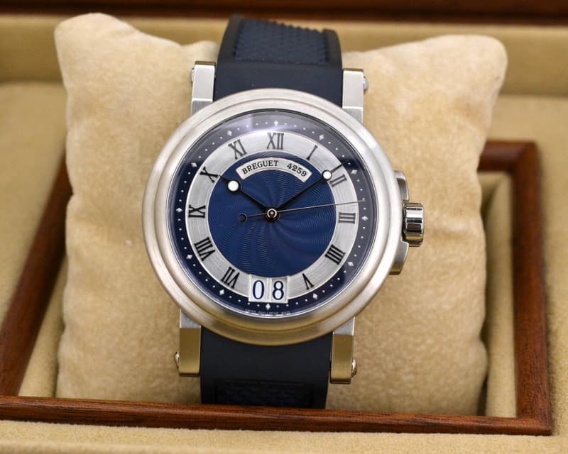 Breguet Marine Big Date Blue Dial SS / Rubber