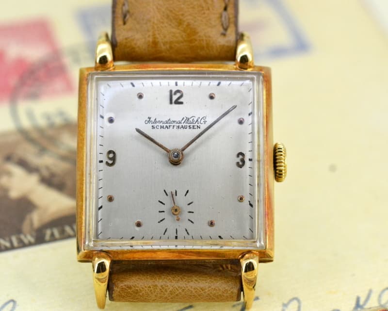 IWC Vintage Square Manual Wind 18K Rose Gold