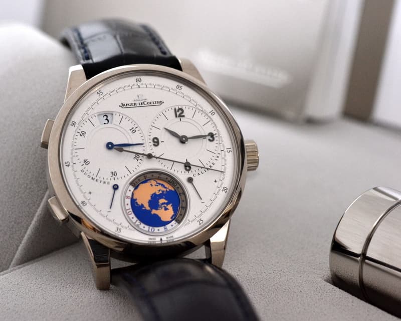 Jaeger LeCoultre Duometre Unique Travel Time 18K White Gold 