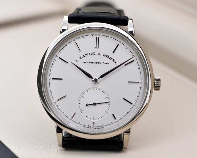 A. Lange and Sohne Saxonia Automatik 18K White Gold / Silver Dial
