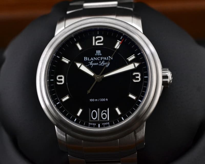 Blancpain Aqualung Big Date Black Dial Limited SS / SS

