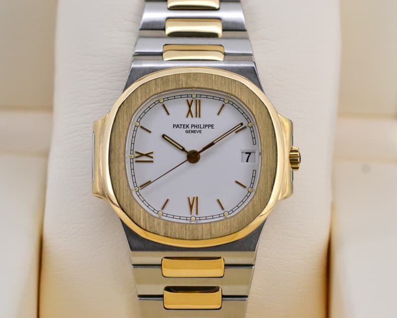 Patek Philippe Nautilus 18K YG / SS White Dial Automatic