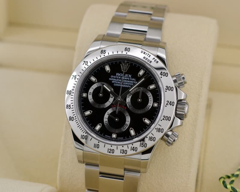 Rolex Daytona SS Black Dial