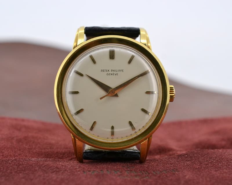 Patek Philippe Calatrava Manual Center Seconds Fancy Lugs 18K Yellow Gold 