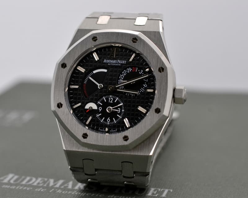 Audemars Piguet Royal Oak Dual Time SS Black Dial 