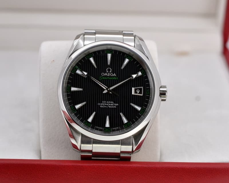 Omega Aqua Terra Co-Axial Date Black Dial SS / SS 