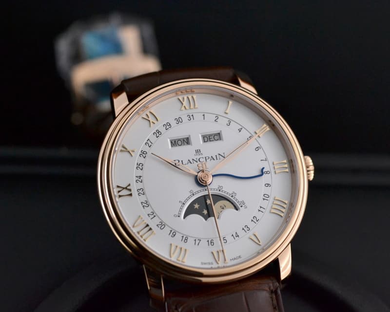Blancpain Villeret Moonphase & Complete Calendar Opaline Dial 18K Rose Gold 40MM