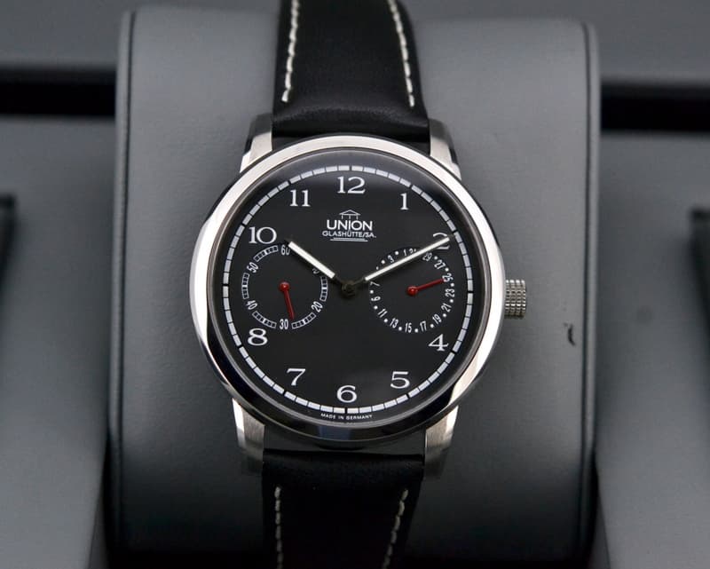 Union Glashutte Jubilaums Edition Pointer Date SS / Black Dial 