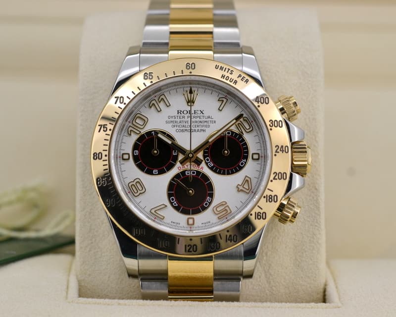 Rolex Daytona White "PANDA" Dial 18K Yellow Gold / SS 