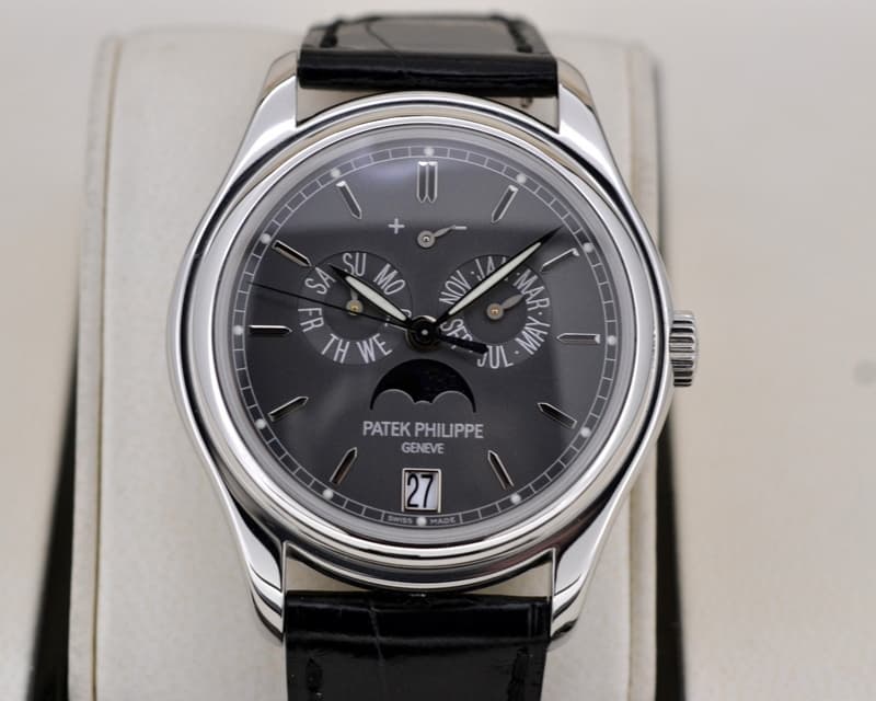 Patek Philippe Annual Calendar Grey Dial Platinum

