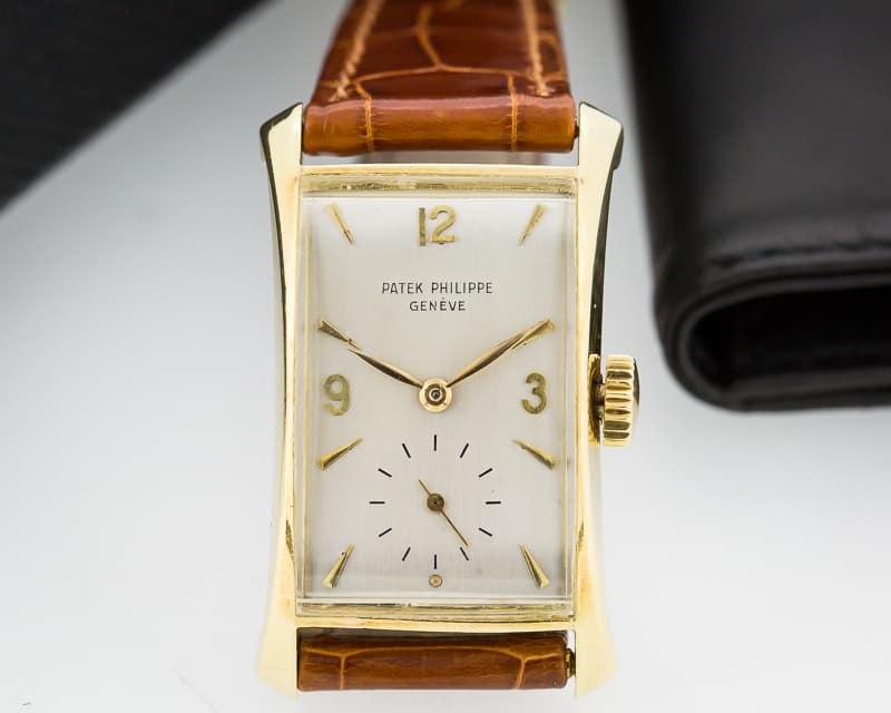 Patek Philippe Vintage Rectangle Flared Lugs 18K Yellow Gold