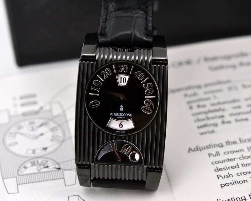 de Grisogono FG One N03 Jump Hour GMT Black PVD 