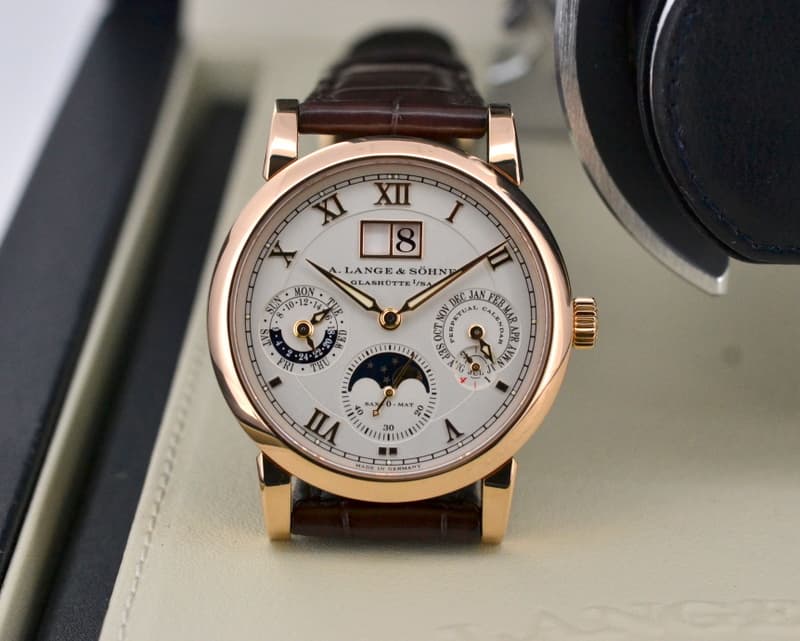 A. Lange and Sohne Langematik Perpetual Calendar 18K Rose Gold