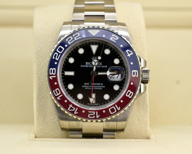 Rolex GMT Master II Blue / Red 18K White Gold 