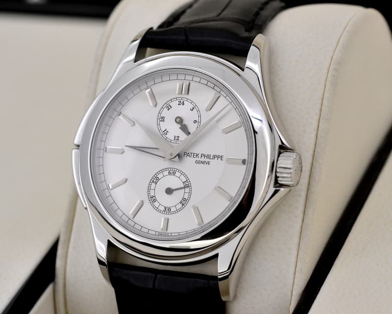 Patek Philippe Travel Time Manual Silver Dial Platinum 