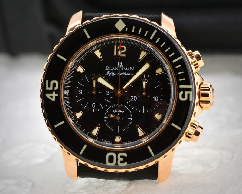 Blancpain Fifty Fathoms Chronograph 18K Rose Gold