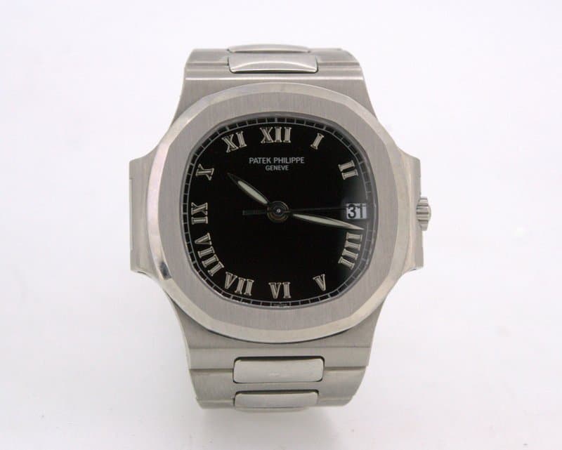 Patek Philippe Nautilus Automatic SS Black Roman Dial 