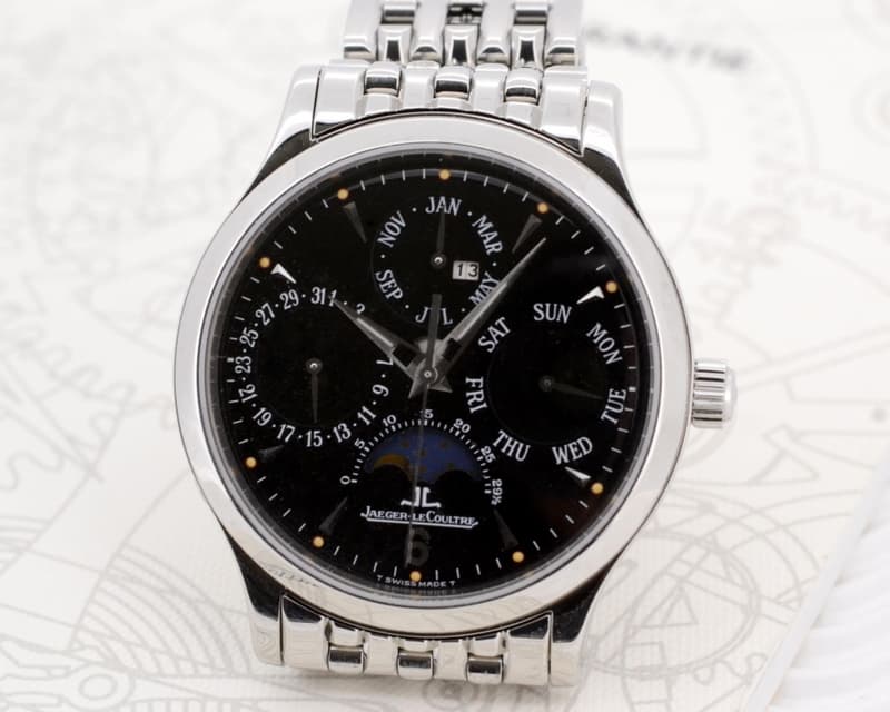 Jaeger LeCoultre Master Perpetual SS / SS Black Dial