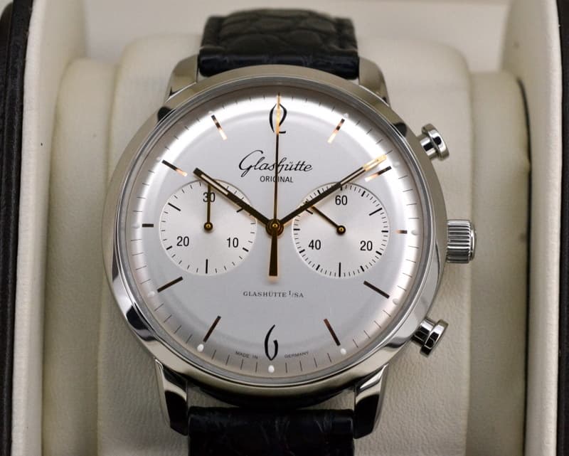 Glashutte Original Senator Sixties Chronograph SS Silver Dial