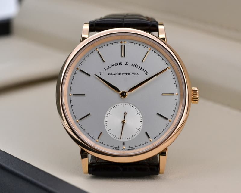 A. Lange and Sohne Saxonia Automatik 18K Rose Gold / Silver Dial