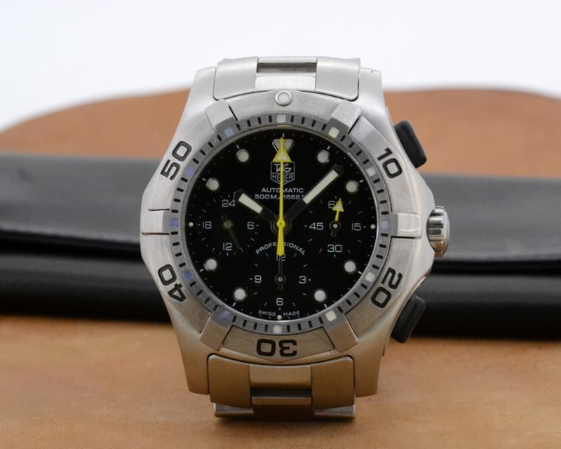 TAG Heuer Aquagraph Automatic Chronograph SS Black Dial