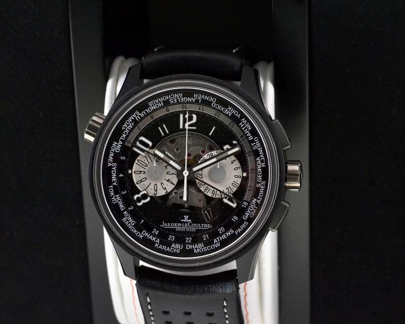 Jaeger LeCoultre AMVOX5 World Chonograph Aston Martin Ceramic / Titanium
