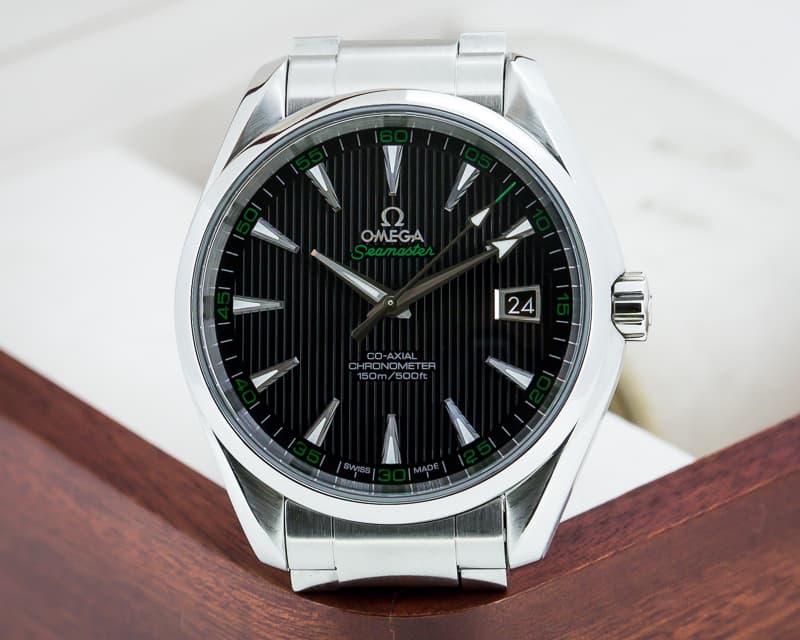 Omega Aqua Terra Co-Axial Date Black Dial SS / SS 