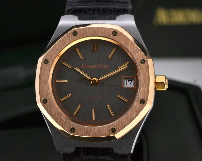 Audemars Piguet Royal Oak Cuir Automatic 18K Rose Gold / Tantalum