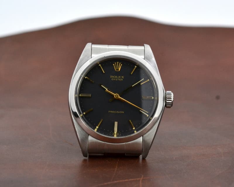 Rolex Precision SS Black Dial Circa 1970 