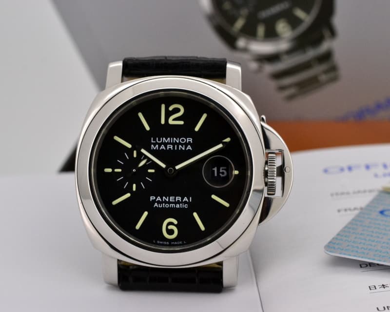 Panerai Luminor Automatic SS Black Dial 
