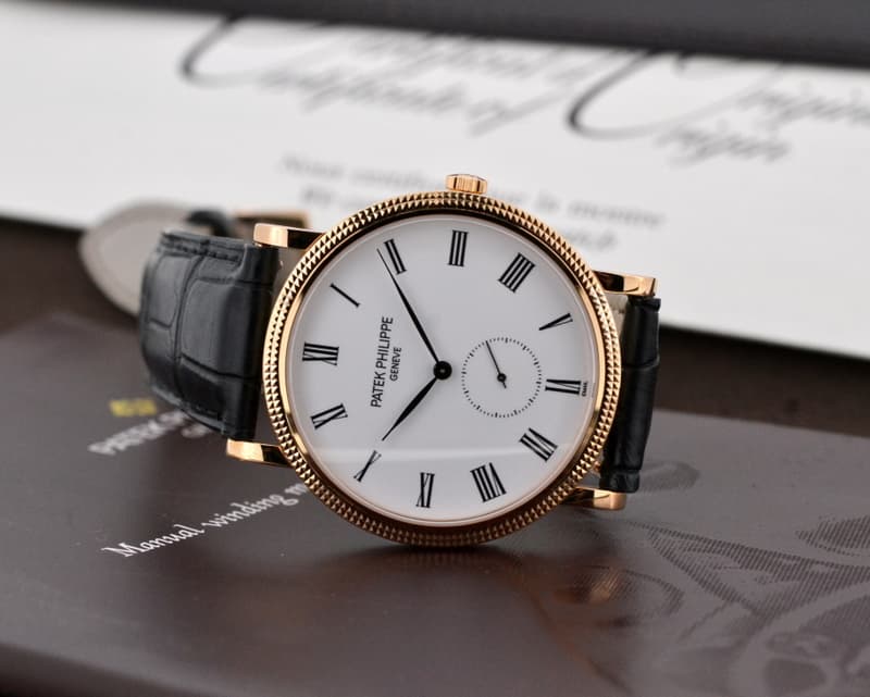 Patek Philippe Calatrava 18K Rose Gold Enamel Dial