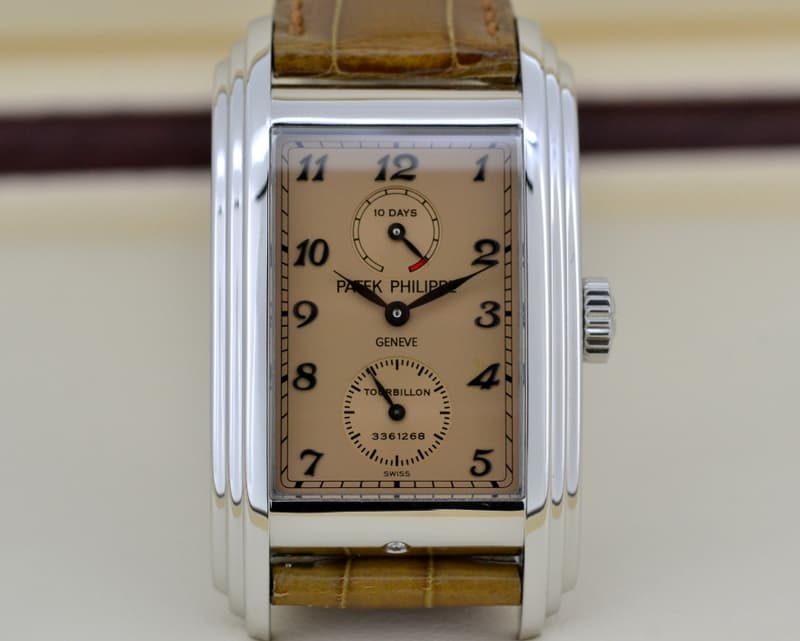 Patek Philippe 10 Day Tourbillon Platinum / Rose Dial