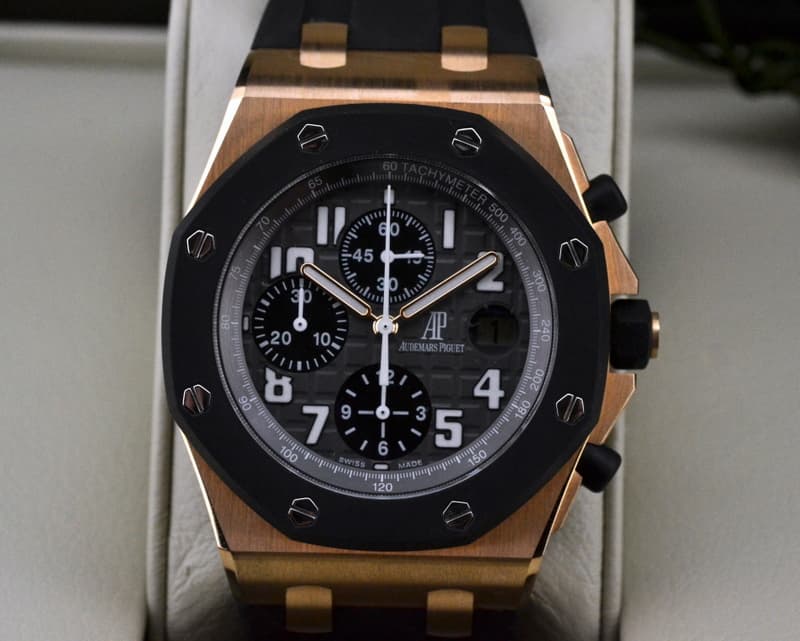 Audemars Piguet Offshore Rubberclad 18K Rose Gold / Rubber 